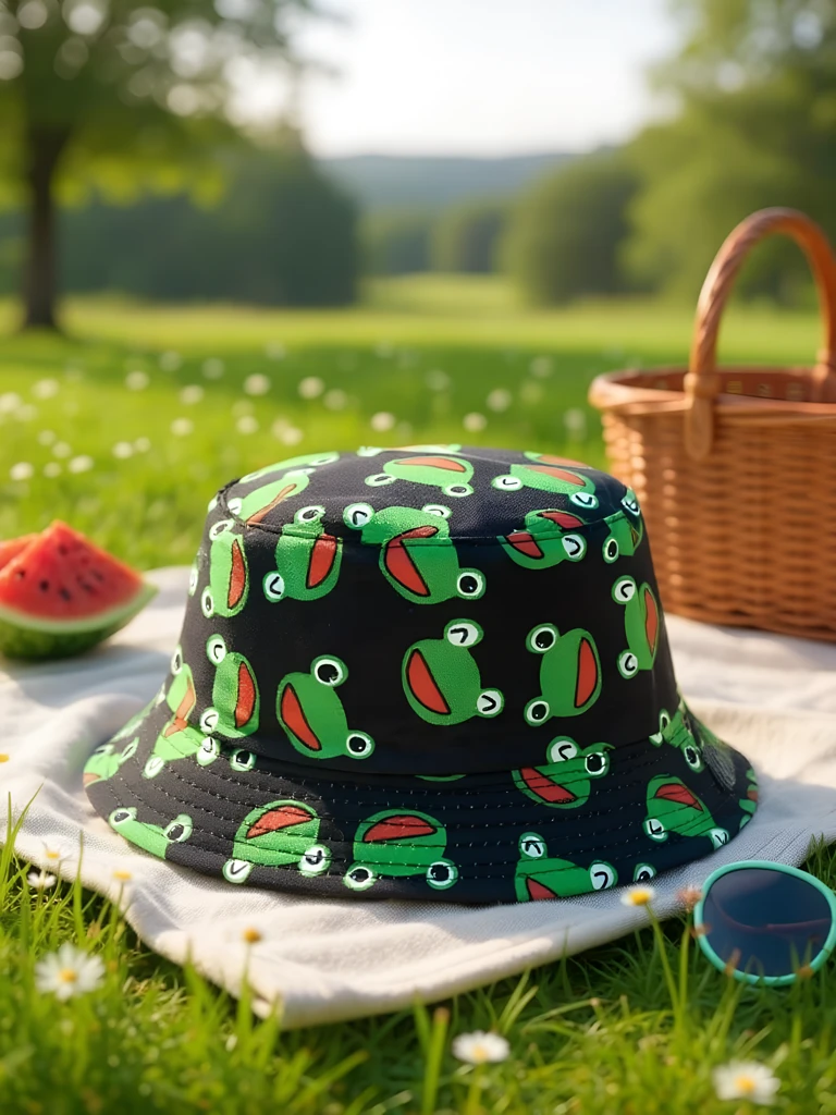 Royalfashion Детска шапка тип „кофа“ Color Splash Bucket