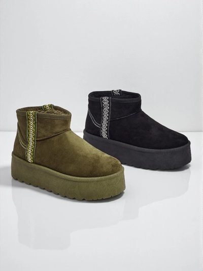 Къси дамски боти а'ла сноубутс Althea