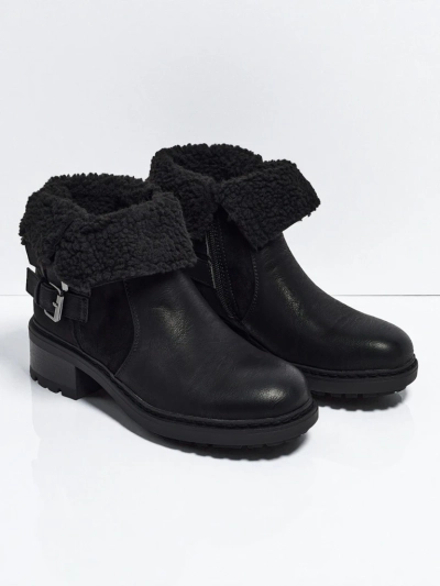 Дамски еко кожени боти с кожух Kavira