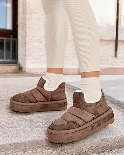 Royalfashion Дамски къси ботуши Zoeno a'la snow boots