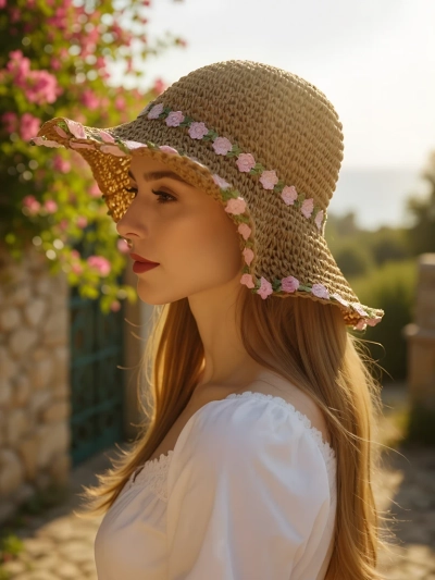 Royalfashion Дамска сламена шапка Malvera