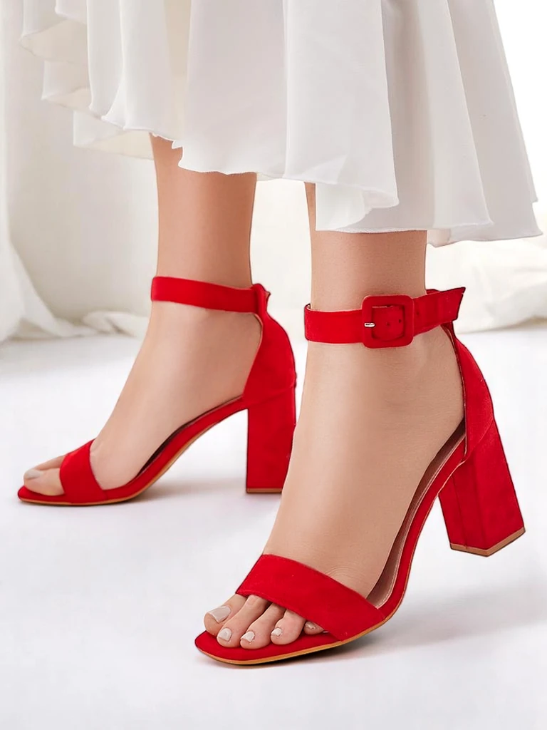 Royalfashion Дамски еко велурени сандали Ardeni