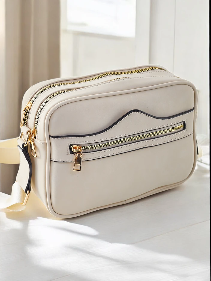 Royalfashion Малка дамска чанта, изработена от матова екологична кожа