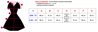 Granatowa damska sukienka w kwiaty - Odzież