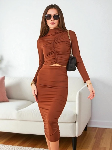 Рокля за дами от Royalfashion с дължина до коляно