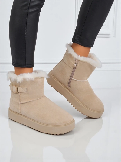 Royalfashion Къси дамски боти тип сноубутс Aurelia Classico