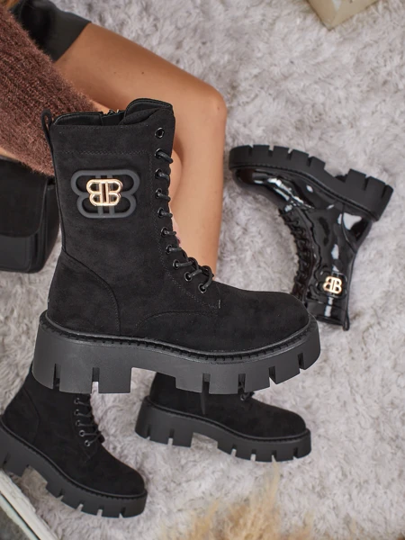 Royalfashion Дамски боти тип работнически Milloze