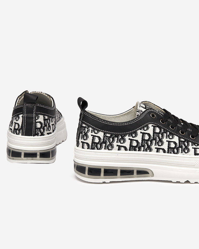 Кецове Livia в черно и бяло с платформа