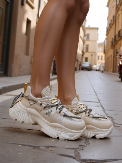 Royalfashion Дамски маратонки на дебела подметка Reterri