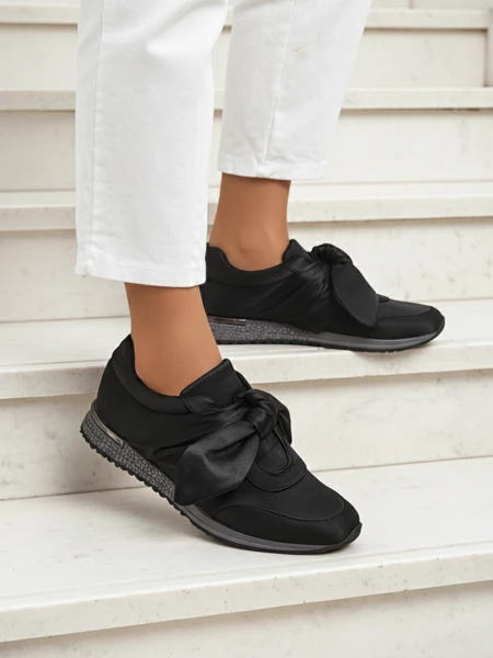 Royalfashion Дамски сникърси с панделка Socca