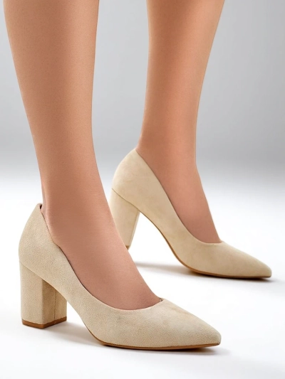 Royalfashion Женски токчета от еко велур Ugandes