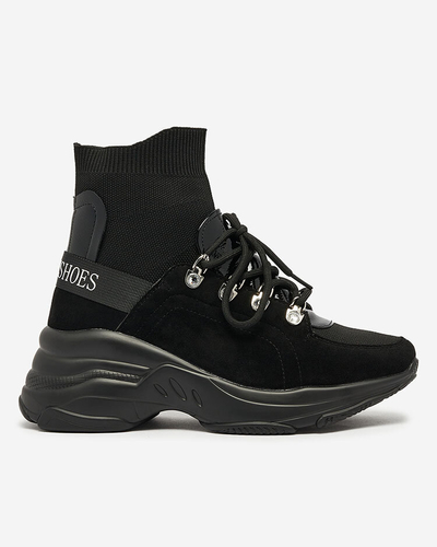 Royalfashion Дамски черни изолирани маратонки Aleppo