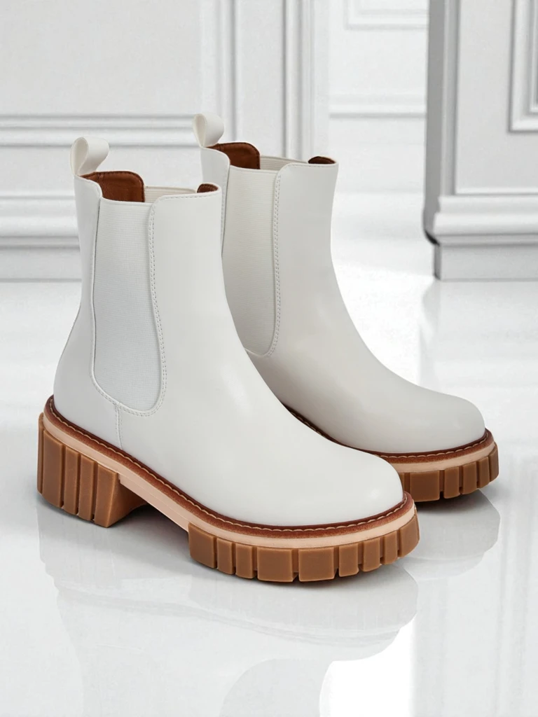 Боти до глезена на токче от еко набук Amber Walk