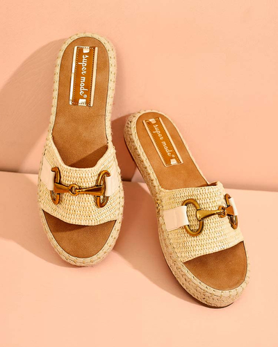 Royalfashion Дамски декоративни джапанки Abic