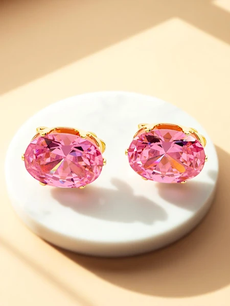 Royalfashion Дамски обеци клипс с кристал