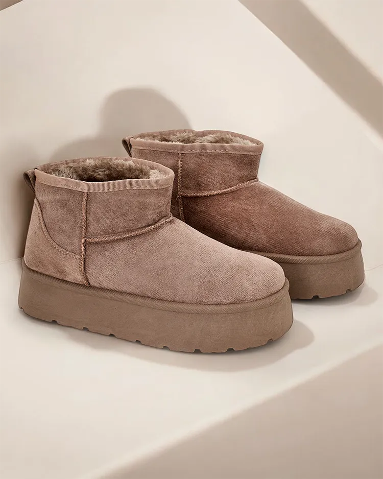 Роялфешън Къси боти за жени сняг Hawanni