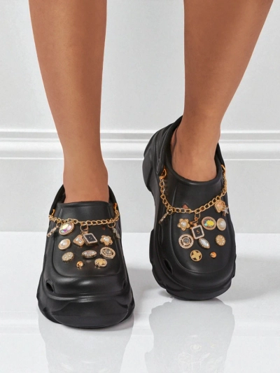 Aurelia Nero – стилни клъпки с декорации и верижка, издръжливи