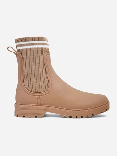 Женски дъждовни ботуши Royalfashion с високо текстилно вмъкване Scarlesa