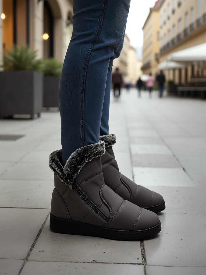 Женски зимни ботуши, наподобяващи снежни ботуши Baccinis