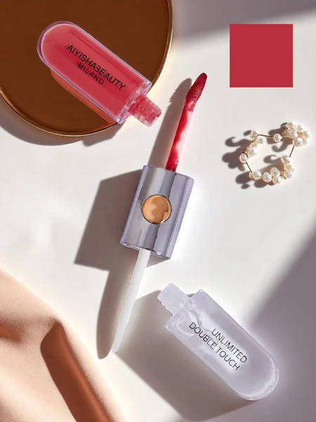 Червило и прозрачен гланц за устни 2-в-1 Cherry Mocha