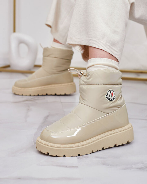 Royalfashion Дамски ботуши за сняг в светлокафяв цвят Ireda