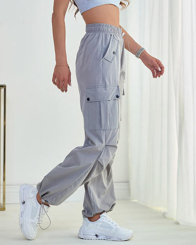 Royalfashion Дамски бойни панталони от плат