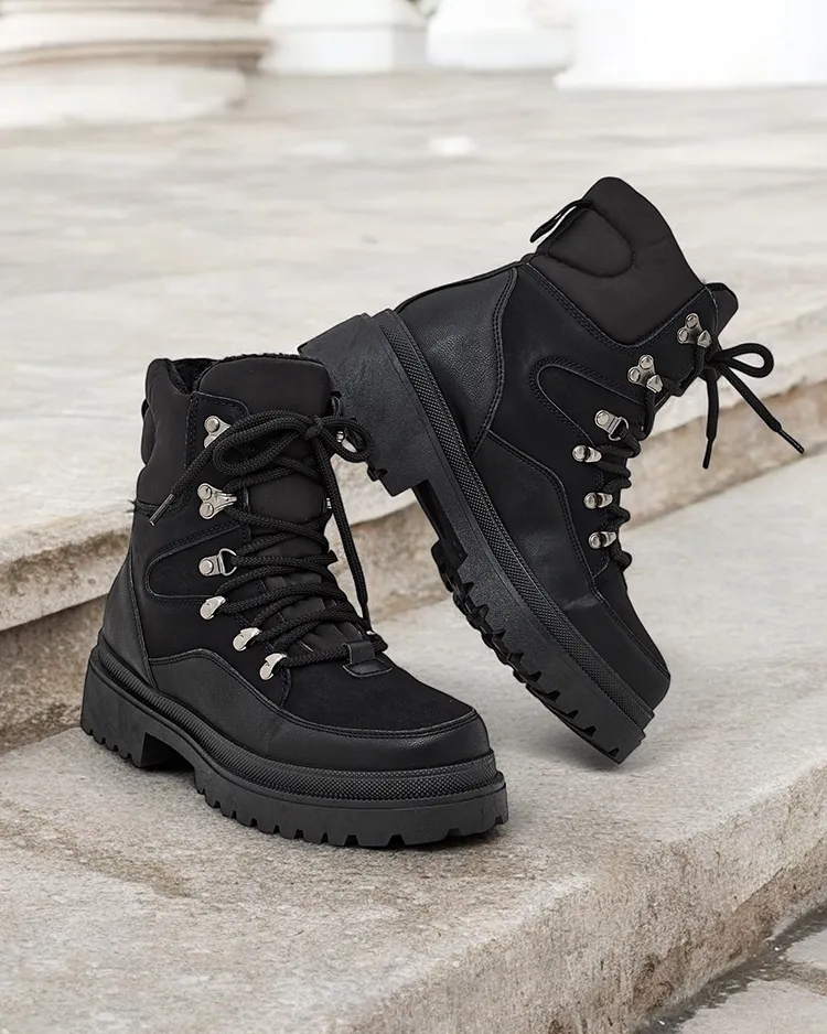 Дамски снежни боти Royalfashion с връзки Sololi