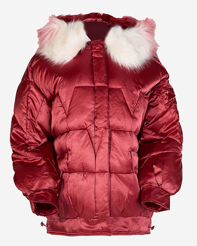 Дамско зимно яке със синтетичен пух - Облекло