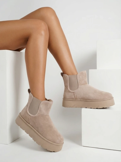 Royalfashion Дамски къси ботуши Nomas a'la snow boots