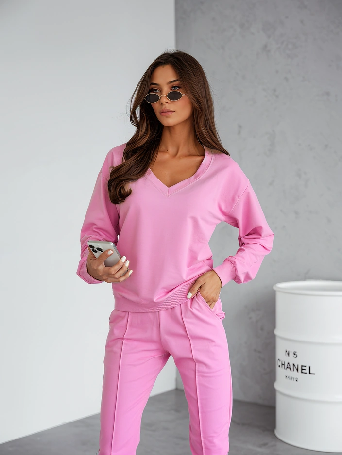 Royalfashion Дамски памучен Casual комплект