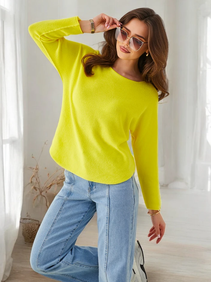 Royalfashion Вискозен тънък дамски пуловер