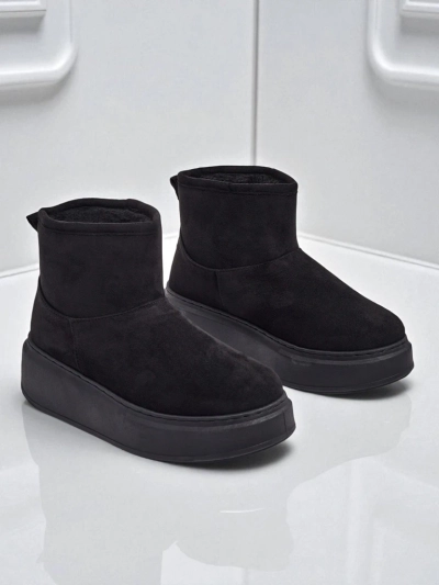 Къси дамски боти тип снегоходки с пришита горна част Elizze