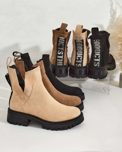 Royalfashion Дамски ботуши Gorgie с изрязано ходило