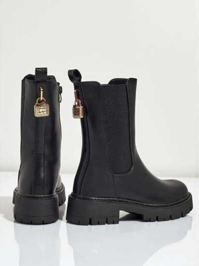 Високи еко кожени дамски боти Varinell