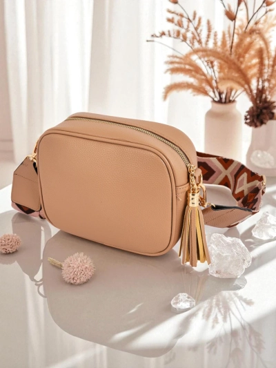 Royalfashion Малка дамска чанта от еко кожа с цветна каишка Kovi Lace