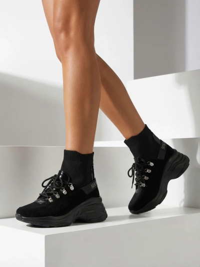 Royalfashion Дамски черни изолирани маратонки Aleppo