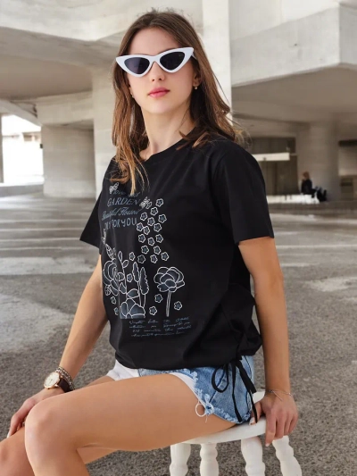 Royalfashion Дамска памучна блуза с надпис