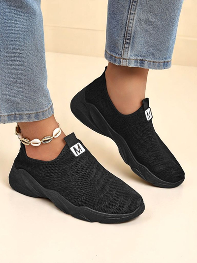 Royalfashion Дамски спортни обувки Flex Move от плат, които се обуват лесно