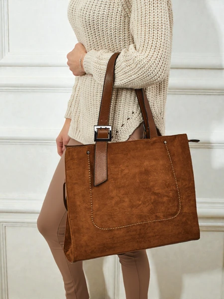 Дамска чанта shopper еко велур Daverna