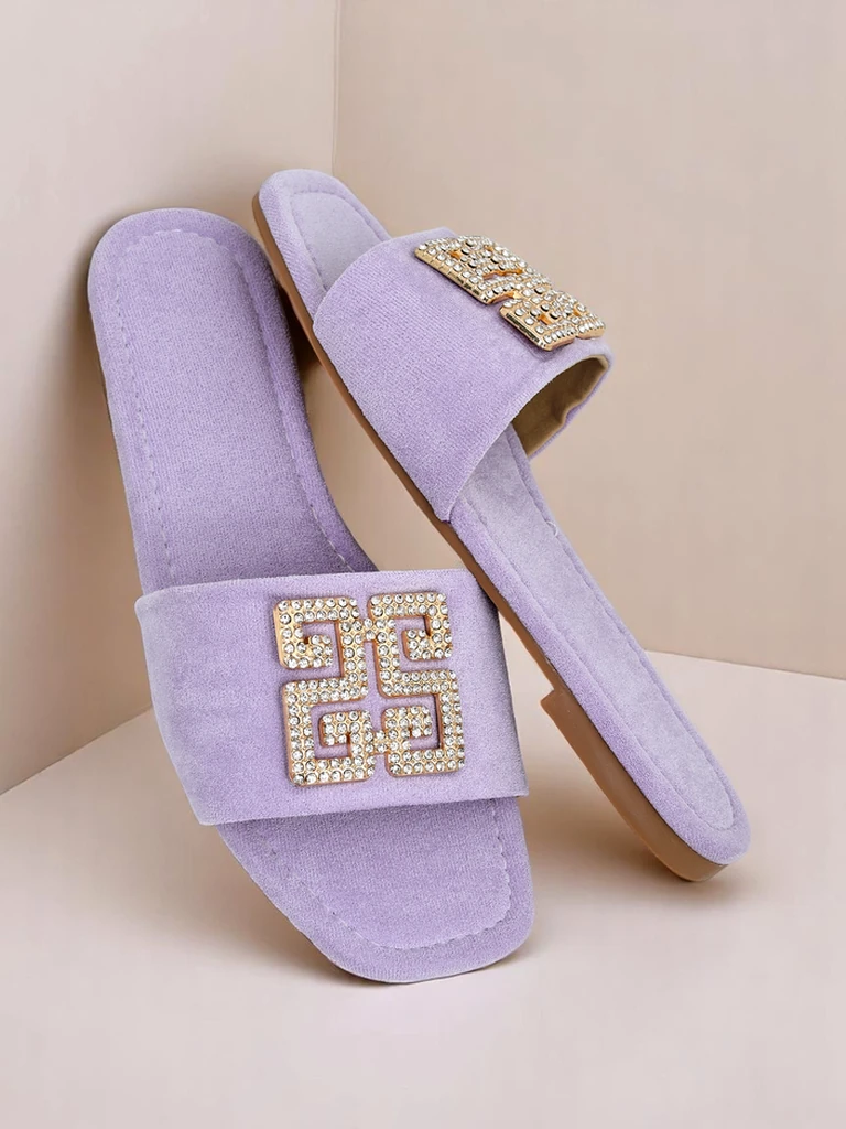 Royalfashion дамски чехли с плоска подметка Zamila