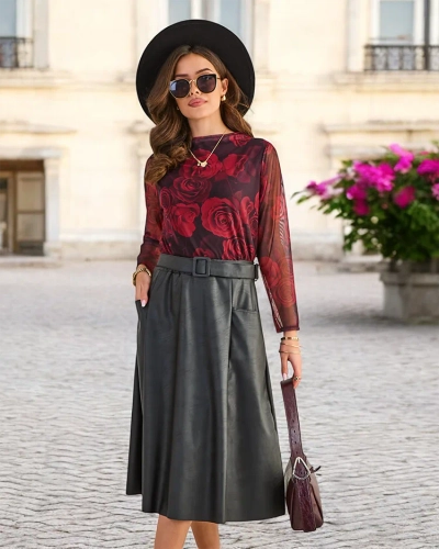 Рокля средни дължина за жени на Royalfashion PLUS SIZE