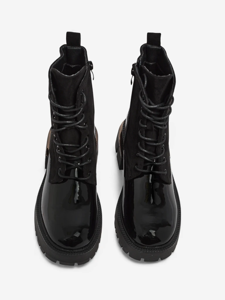 Дамски боти еко кожа и еко велур Lalunes