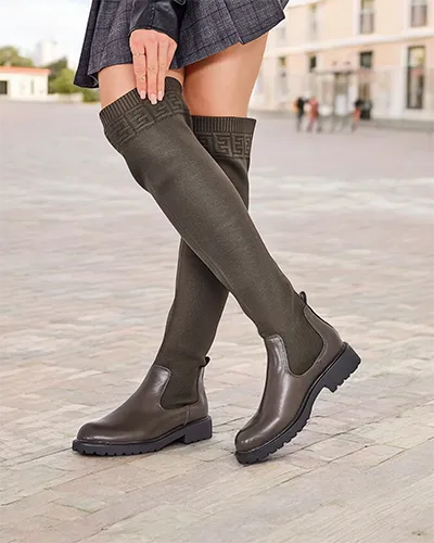 Дамски ботуши без връзки от Royalfashion Bifonus