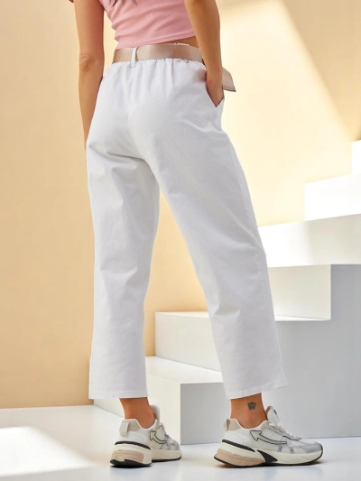 Royalfashion Памучни прави дамски панталони