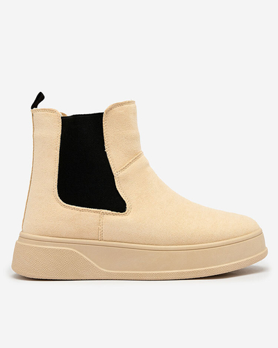 Royalfashion Бежови дамски ботуши a'la snow boots Uteris