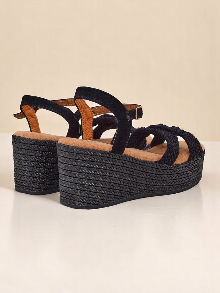 Royalfashion Дамски сандали на платформа, сплетени Sunny Day