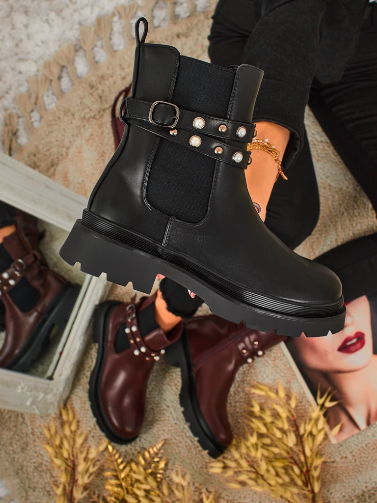 Високи дамски еко кожени боти Pearl Mist