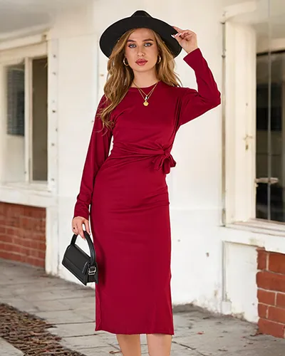 Royalfashion Дамска миди рокля