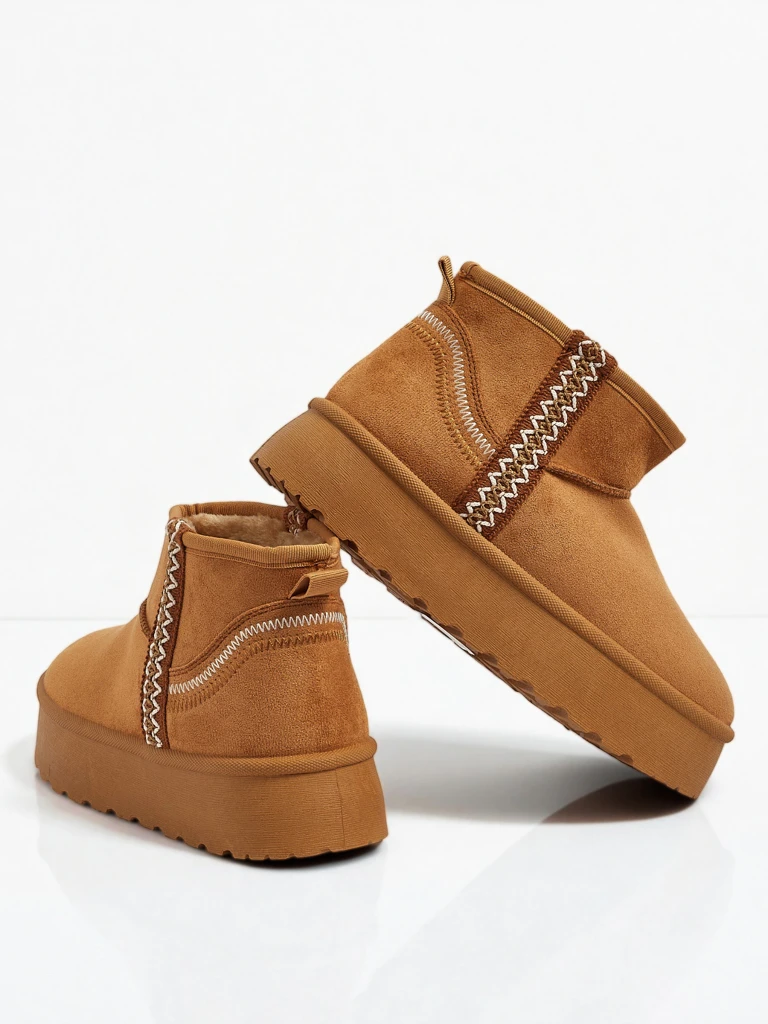 Къси дамски боти а'ла снегоходки Pravel