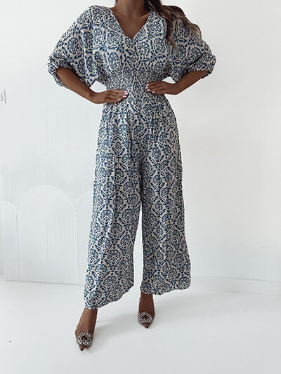 Royalfashion Дамски гащеризон с шарки